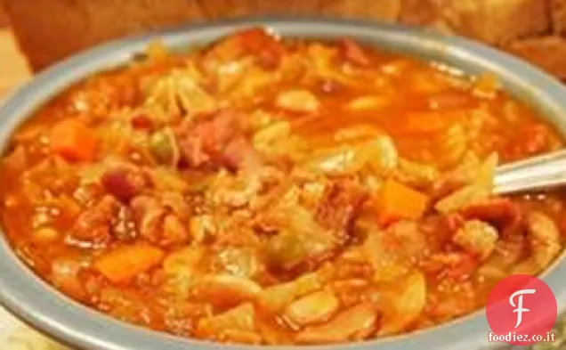Fornello lento Quindici zuppa di fagioli