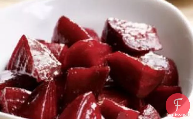 Barbabietole glassate con zucchero di canna