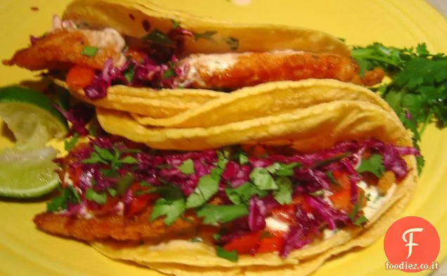 Tacos di pesce classico stile Baja