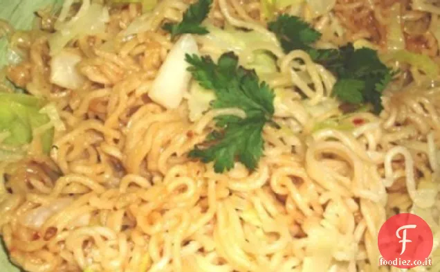 Tagliatelle di sesamo con cavolo Napa