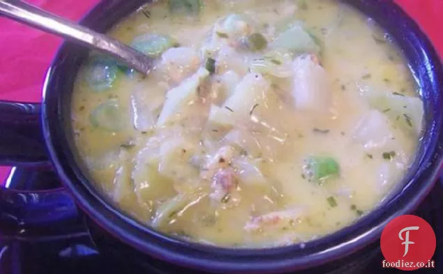 Zuppa di cavolo con formaggio