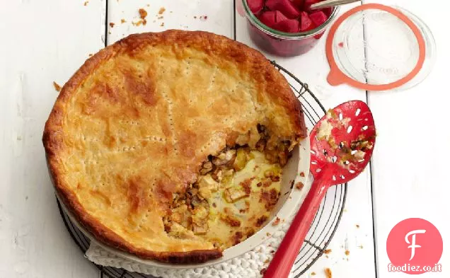 Torta di pollo con barbabietole in salamoia Ricetta