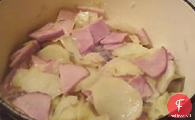 Padella Prosciutto, cavolo e patate