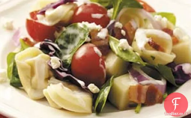 Insalata di tortellini a strati