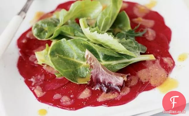 Carpaccio di Barbabietola allo Zenzero-Vinaigrette di Miso