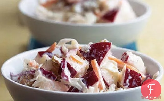 Slaw di mele e uva passa nuovo stile