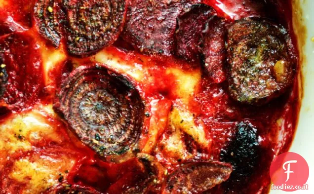 Gratin di Barbabietola con Fontina e Noci