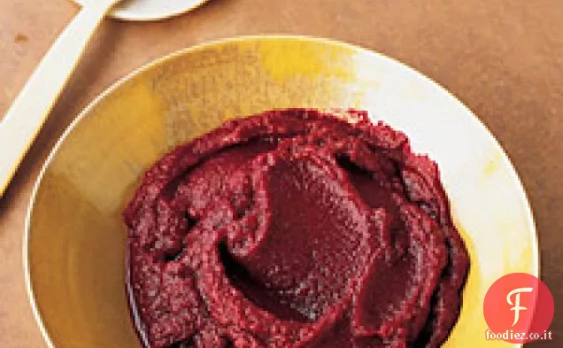 Barbabietola arrosto e Passata di pomodoro con Arancia