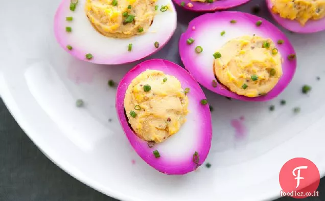 Uova alla diavola rosa