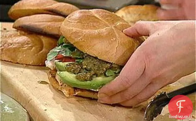 Alla griglia Miele Lime Pollo panini