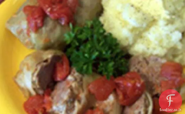 Involtini di cavolo ripieni di Lorac