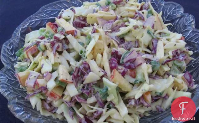 Insalata di cavolo al limone e mela