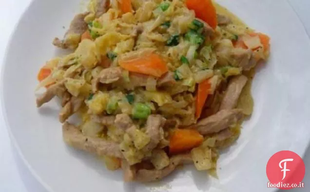 Stufato di maiale a basso contenuto di carboidrati