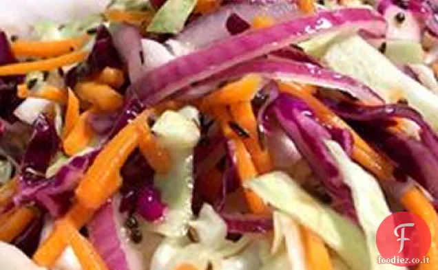Insalata di cavolo con Vinaigrette di cumino caldo