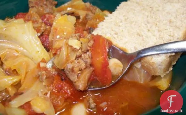 Zuppa di cavolo (con manzo e fagioli)