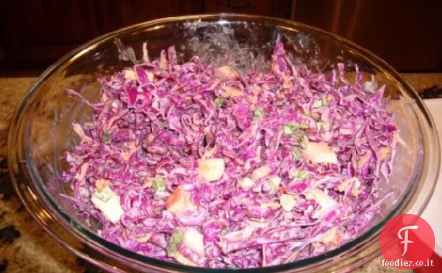 Insalata di cavolo rosso croccante