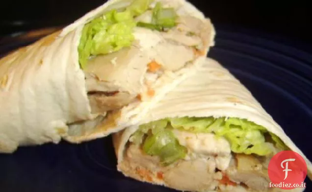 Freschi involtini di insalata di pollo asiatico