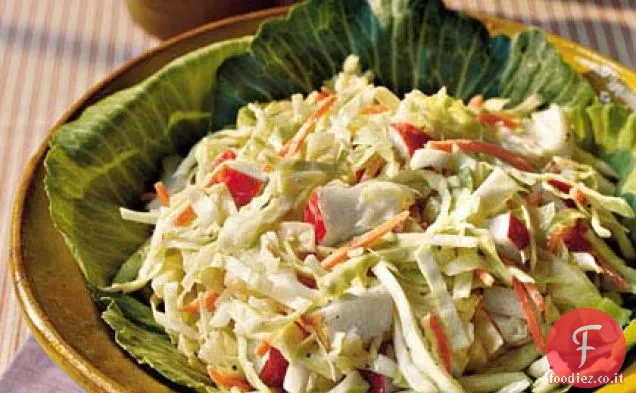 Insalata di cavolo al limone e mela