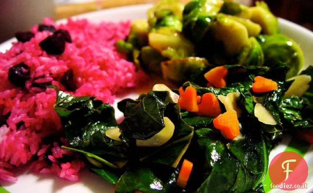 Barbabietole al forno e insalata di riso integrale Ricetta