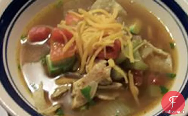 Zuppa di pollo messicana