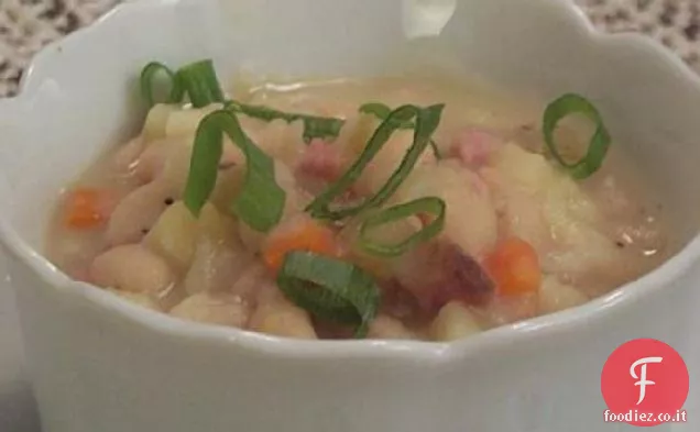 Zuppa di fagioli 30 minuti per 2