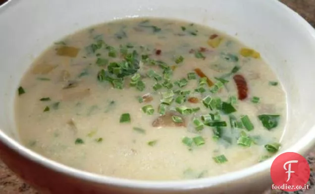 Zuppa di spinaci di patate