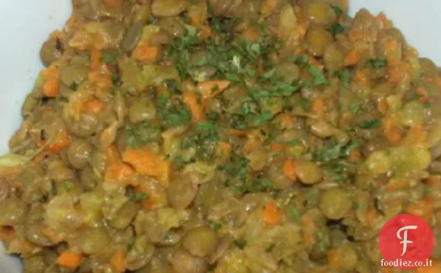 Insalata croccante di lenticchie