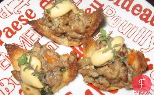 Tasche di tacchino affumicato con Slaw mela