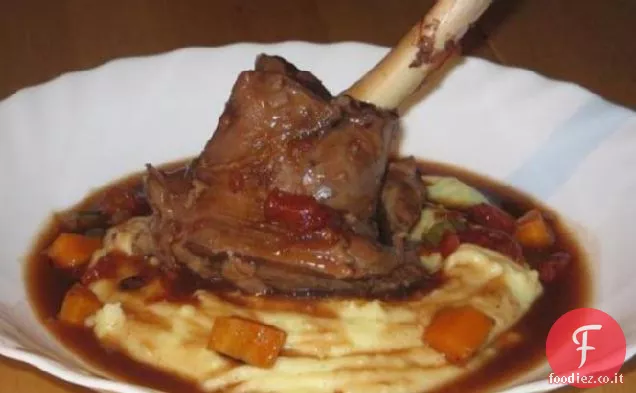 Stinchi di agnello brasati