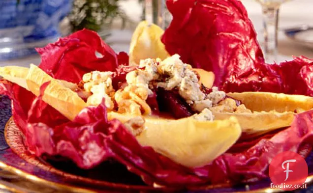 Insalata di barbabietole, mele e noci