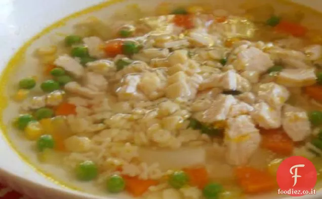 Zuppa di noodle di pollo