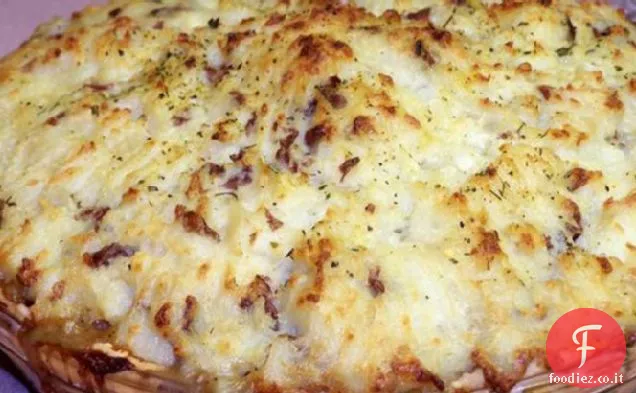 Piatto fondo avanzi turchia Pot Pie