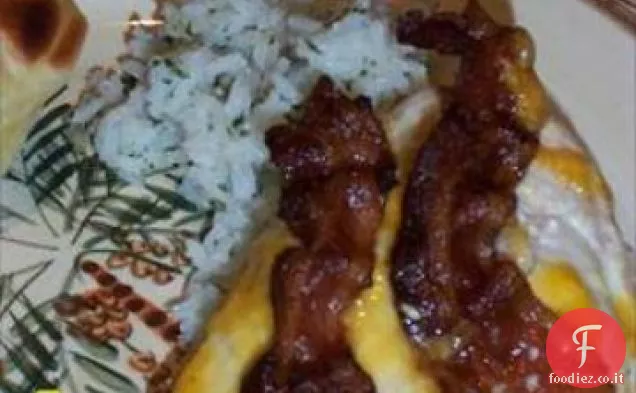 Pancetta e pollo Ranch con riso Ranch Parmigiano
