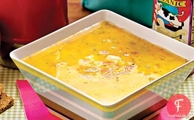 Zuppa di patate, fagioli e yogurt