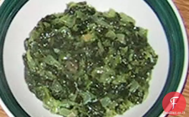 Casseruola di spinaci in stile ristorante