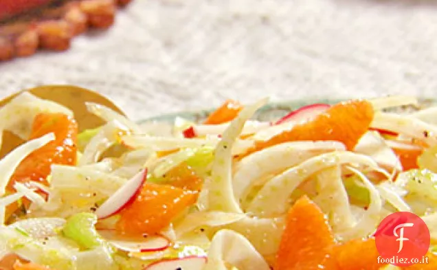 Insalata croccante di finocchi all'arancia