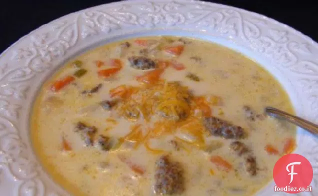 Pentola di coccio-Zuppa di patate salsiccia