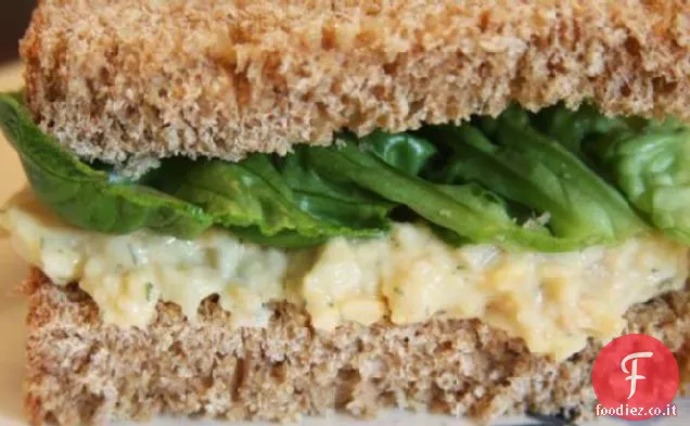 Ripieno vegetariano di sandwich di ceci