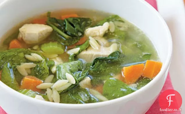 Zuppa di pollo-Orzo