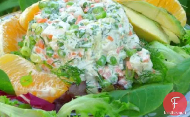 Insalata di pollo e arancia
