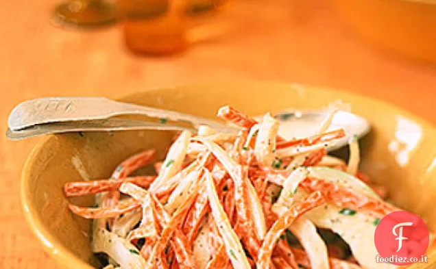 Slaw di carota, mela e finocchio