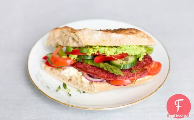 Hamburger di barbabietola e miglio