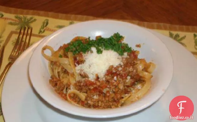 Fettuccine alla Bolognese di Mario Batali