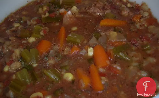 Zuppa di manzo e orzo