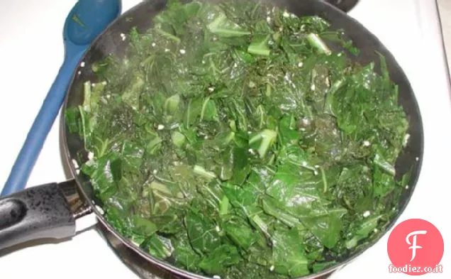 Verdure al limone e aglio Soffriggere