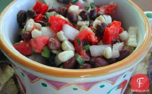 Insalata di fagioli neri e mais (Dip )