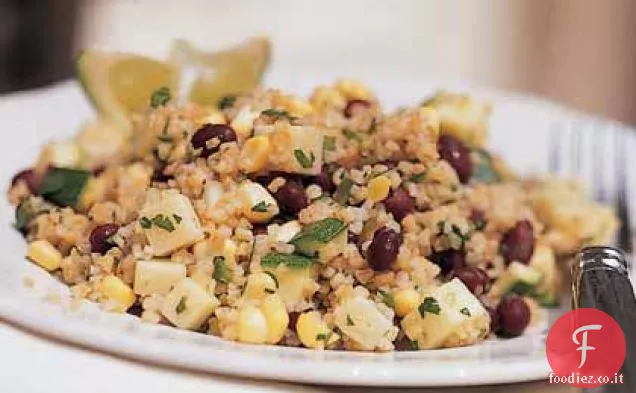 Insalata Bulgur messicana con agrumi-Vinaigrette Jalapeño