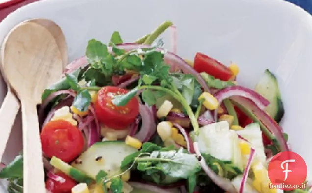 Insalata di mais e crescione