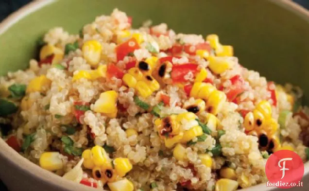 Cuocere il libro: mais alla griglia e insalata di quinoa