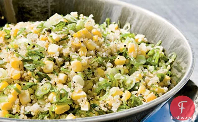 Insalata di quinoa, mais e menta